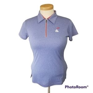 Hershey's Quarter Zip Short Sleeve Pullover Shirt